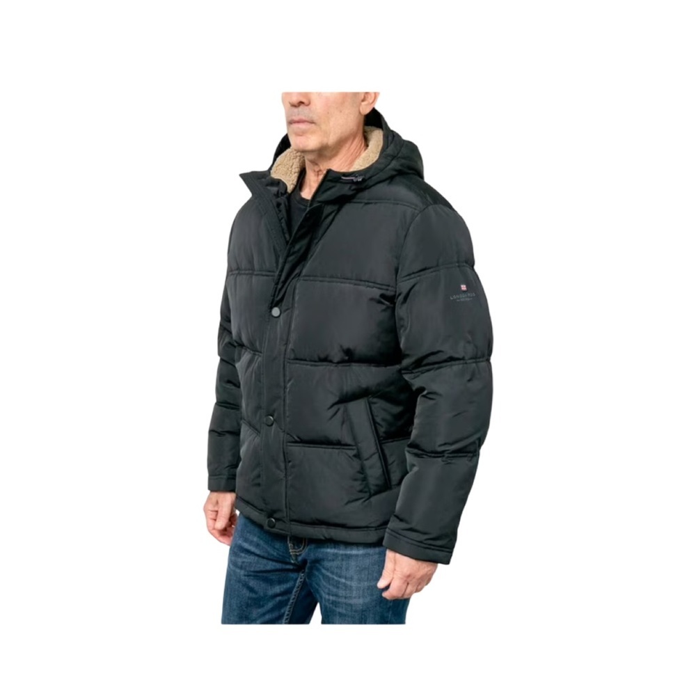 London Fog Black Winter Parka Coat NWT Size XL - Picture 3 of 11